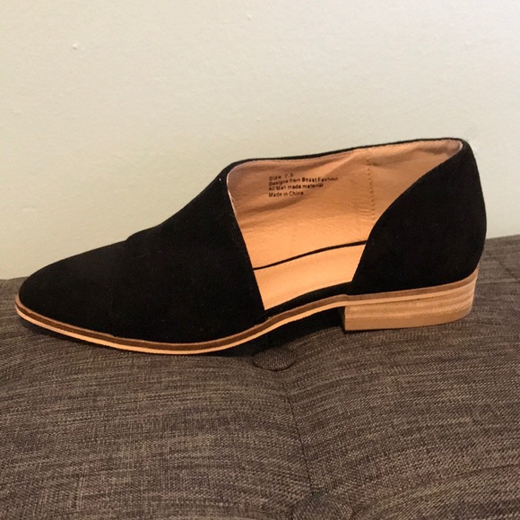 Beast Shoes - Beast open side cut out black flat
